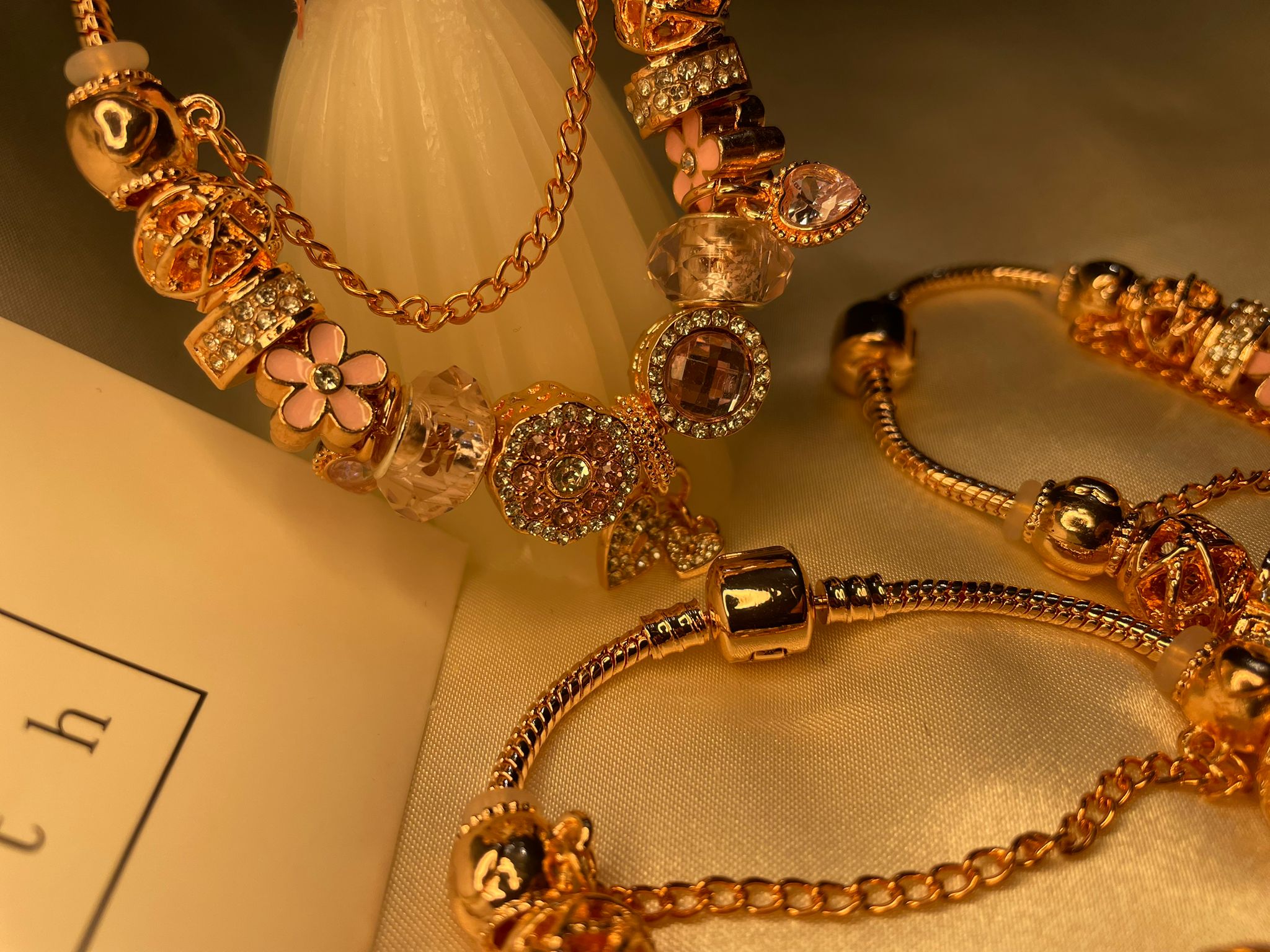 The Pink Royale Charm Bracelet