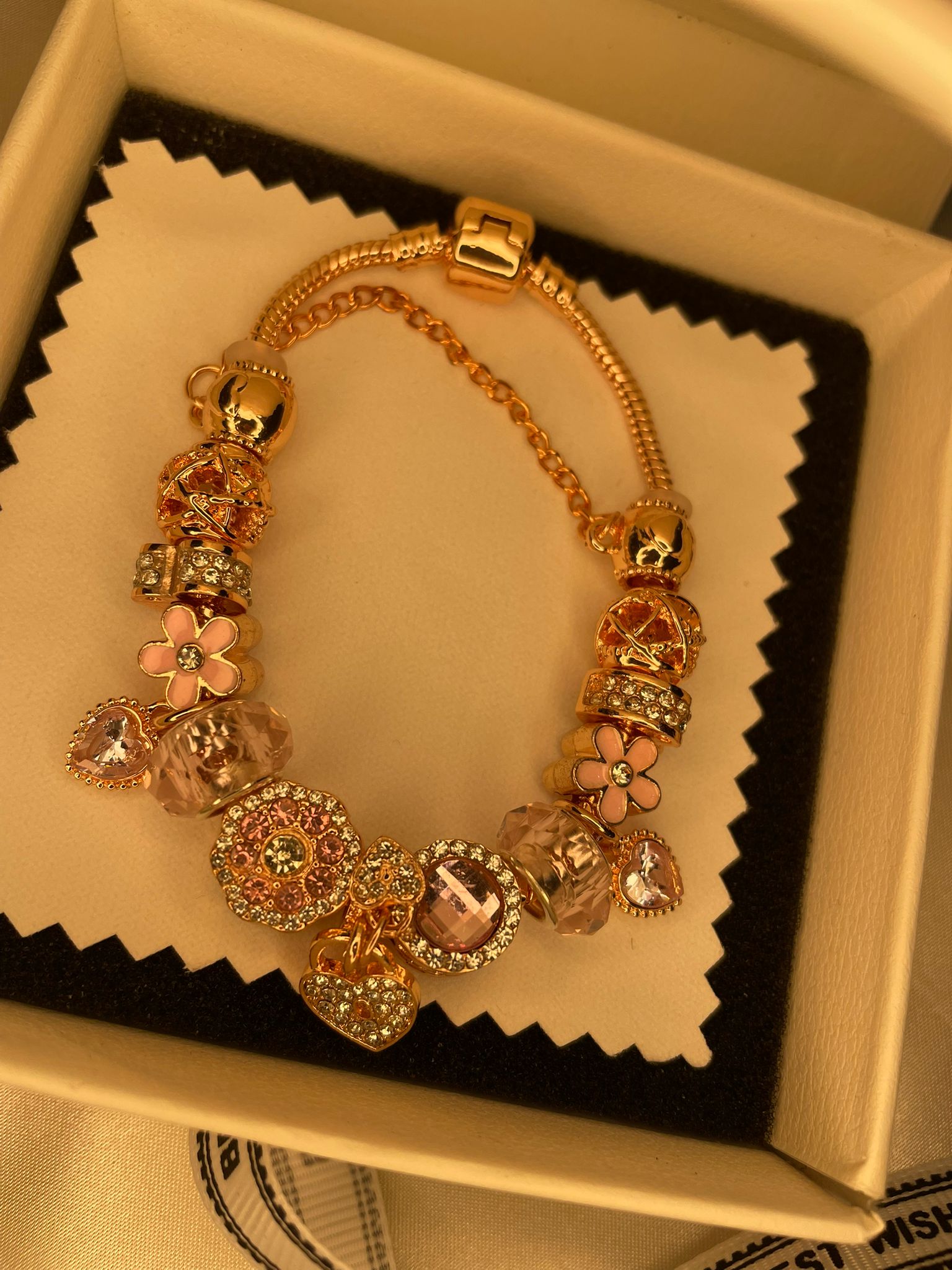 The Pink Royale Charm Bracelet