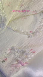 Blush Petal Cotton Night Set